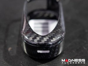 Alfa Romeo 4C Key Fob Cover - Carbon Fiber - Italian Racing Stripe Design